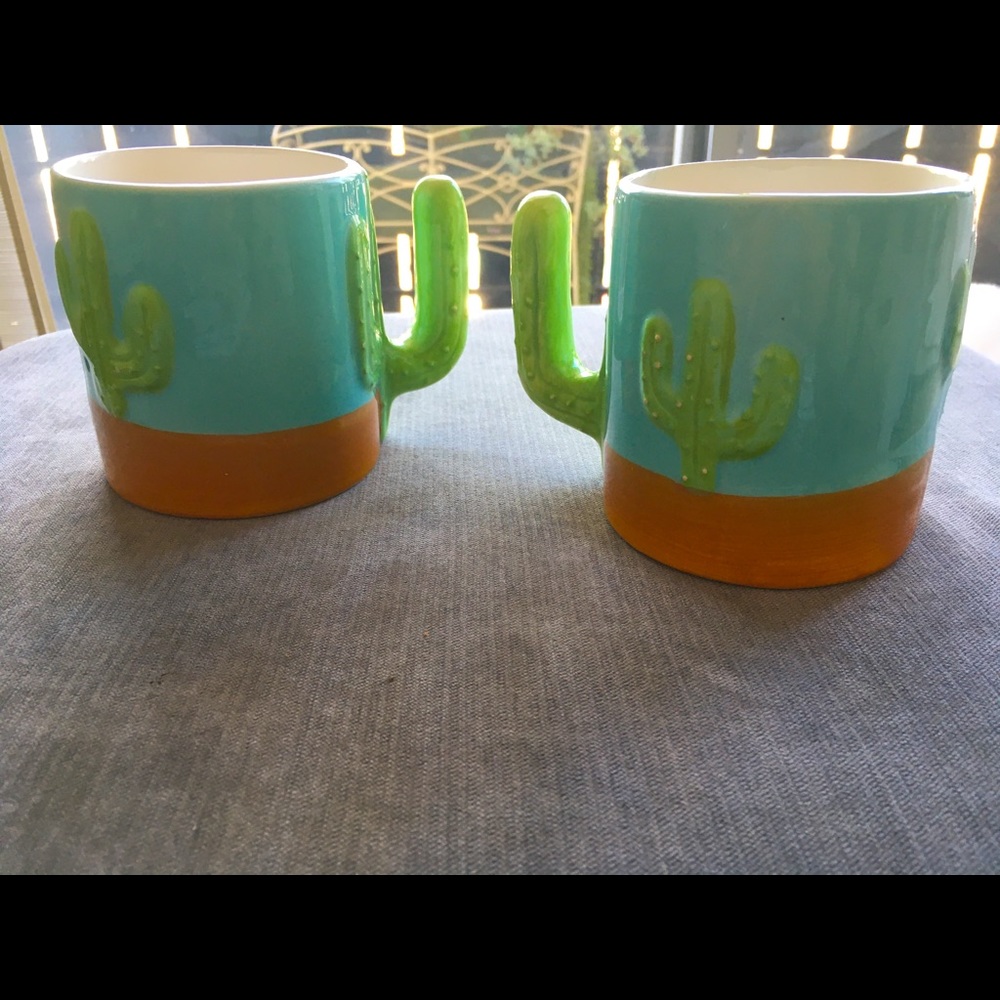 Vintage Cactus Coffee Mugs